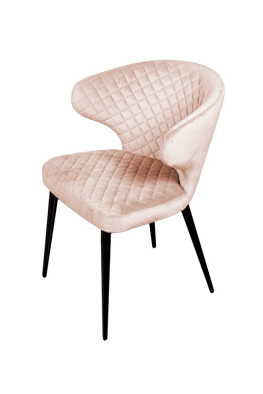 Стул Ричард ромб, бархат светло-бежевый 2