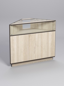 Прилавок "ТОРГОВЫЙ" №8, Дуб Сонома, кромка Дуб Венге