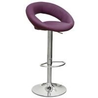 Барный стул Эссель, фиолетовая кожа