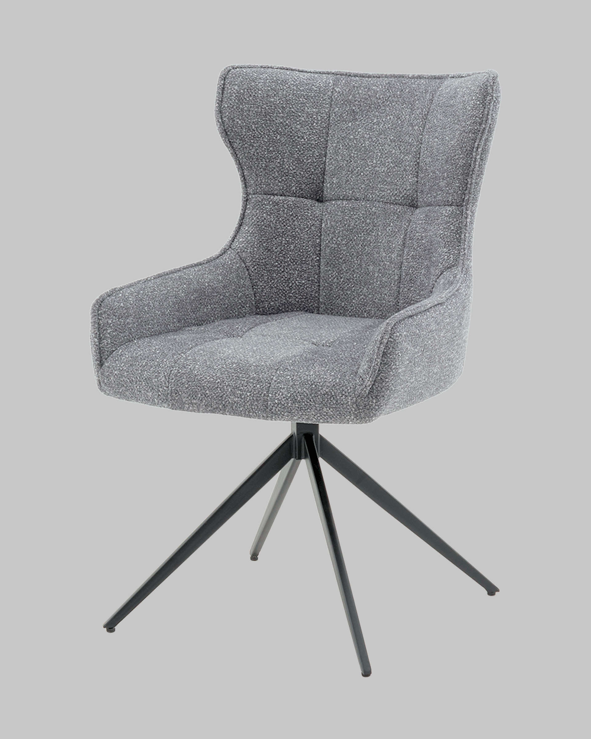 Стул Carlene вращающийся серый