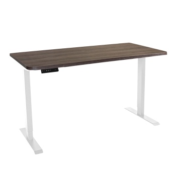 Стол с регулировкой высоты электрический LuxAlto LA-T33-SR2 белый/дуб коричневый ЛДСП 120*70*2.5