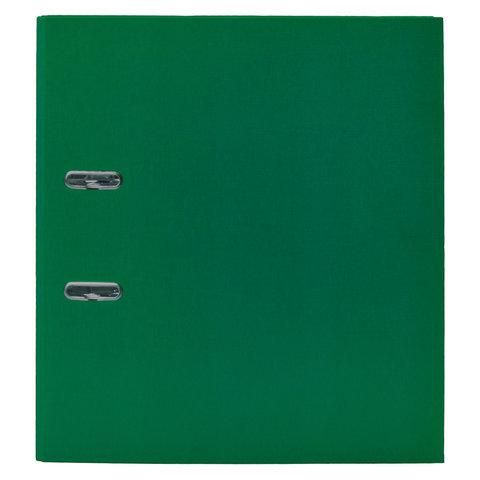 Папка-регистратор ОФИСМАГ с арочным механизмом, покрытие из ПВХ, 50 мм, зеленая, 225755