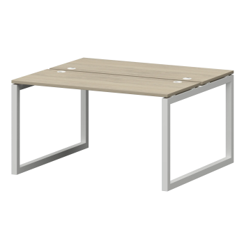 Бенч двойной на металлокаркасе Смарт СМС2-О-18К.120.Пр50 Кронберг/Белый