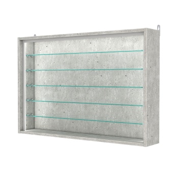 Витрина настенная №3-5Г-П, Метрополитан Грей