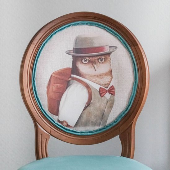 Стул Вольтер, венге, французский дог