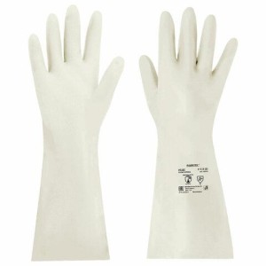 Перчатки нитриловые КЩС, EXTRA STRONG, химически устойчивые, белые, размер 7-7,5, S (малый), RABBITEX (РАББИТЕКС), 700914