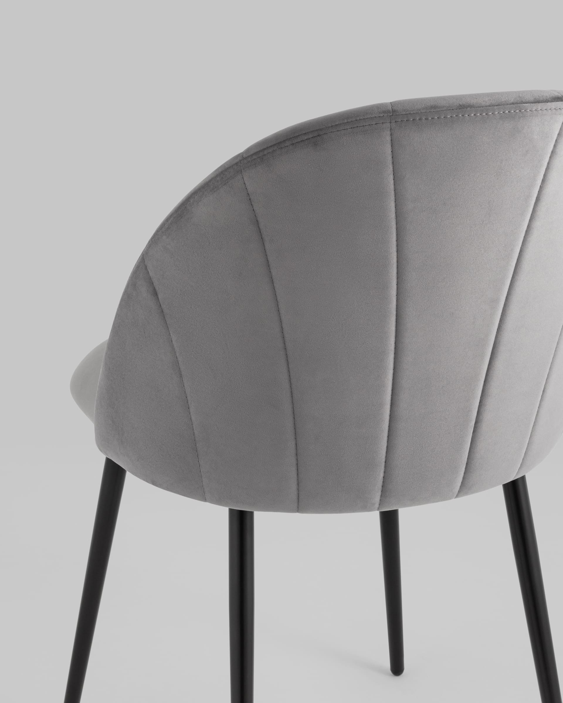 Стул Логан NEW велюр серый