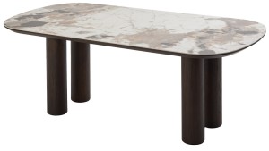 Стол ПИНО (PINO) 210 цвет CA035, керамика / ТЕМНЫЙ ОРЕХ, ®DISAUR