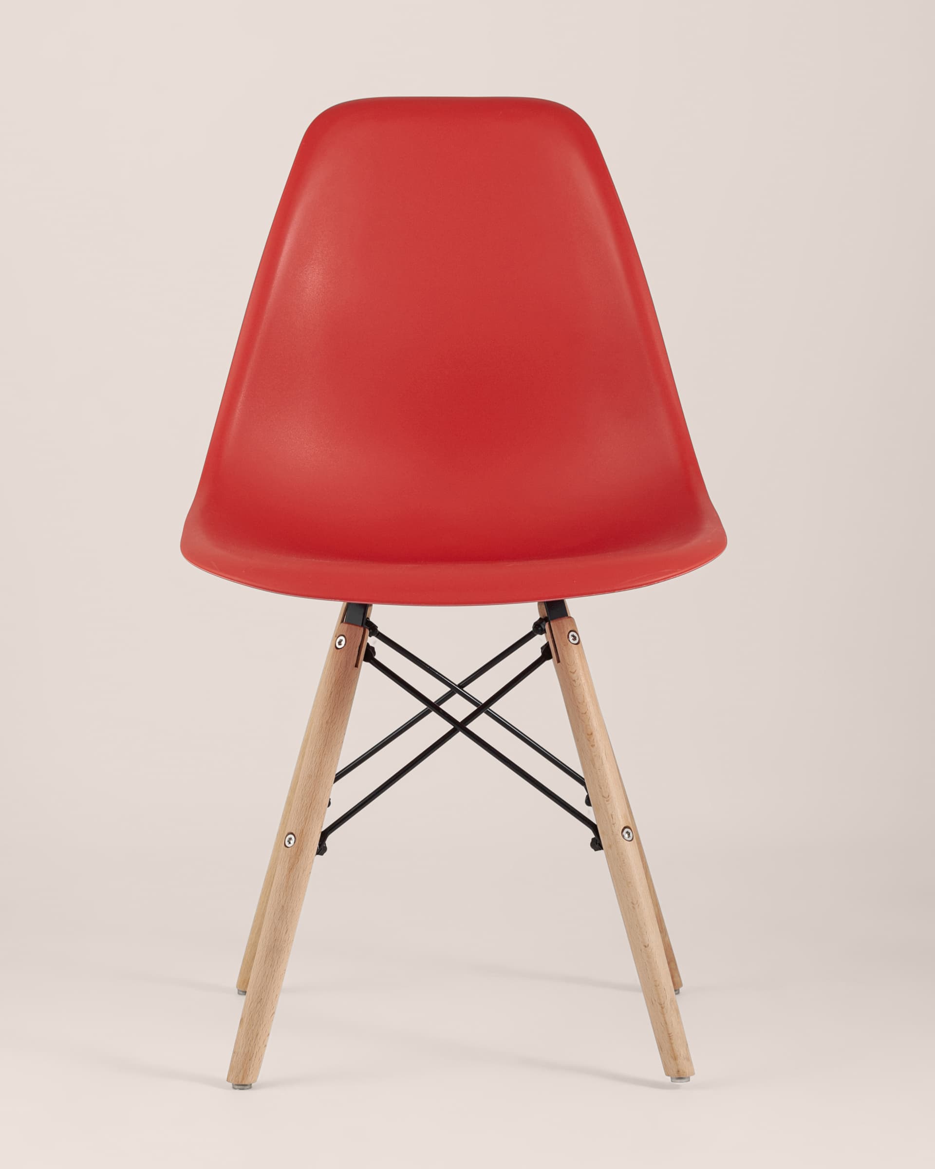 Стул Eames Style DSW красный (разборный каркас)