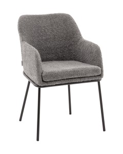 Стул с подлокотниками Кози new ткань букле тёмно-серый