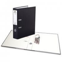 Папка-регистратор BRAUBERG "ECO", 75 мм, черная, 221395