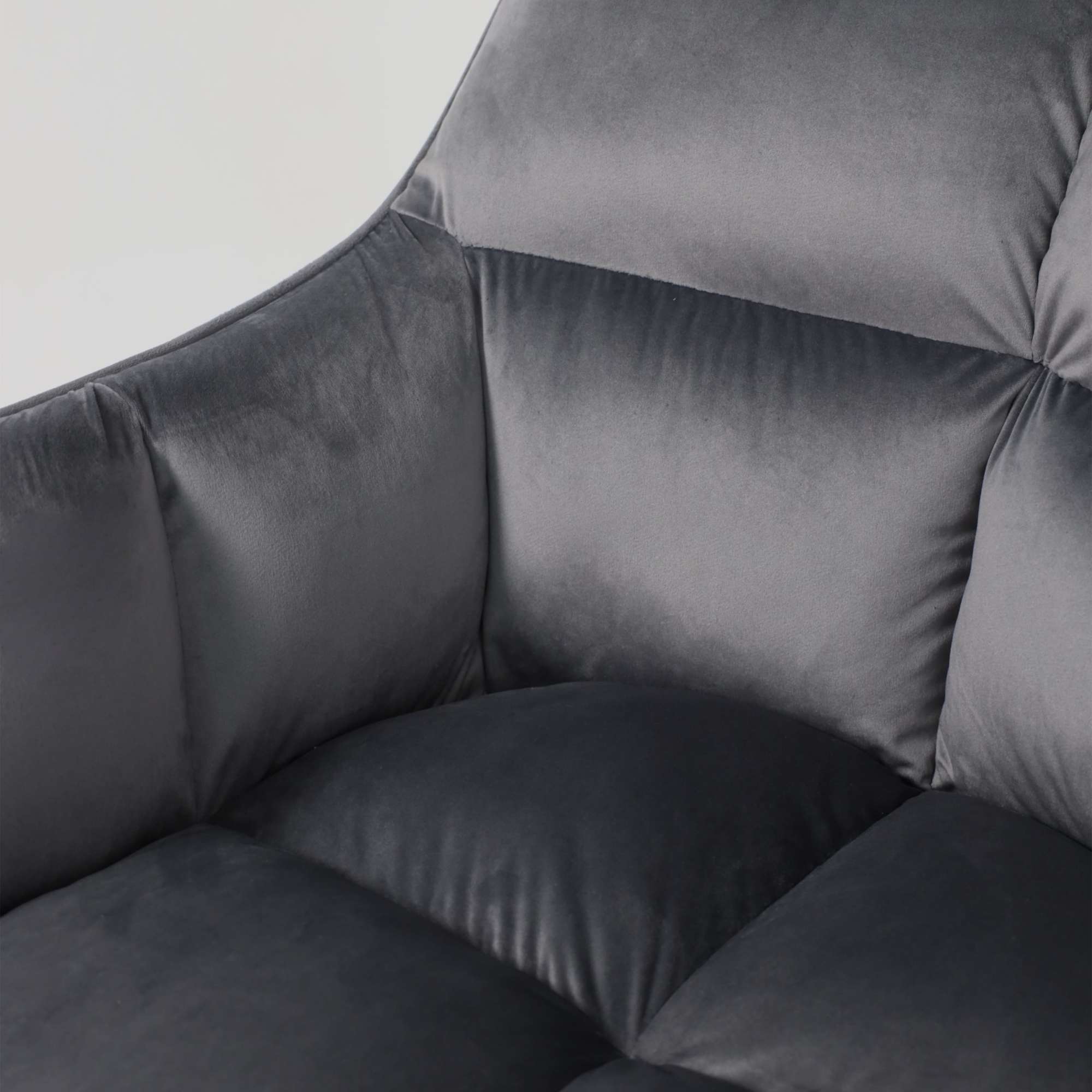 Кресло Florida, темно-серый, велюр