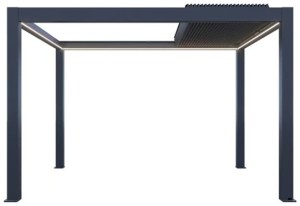 Пергола моторизованная 3х4 м Pergola 150 Series темно-серый