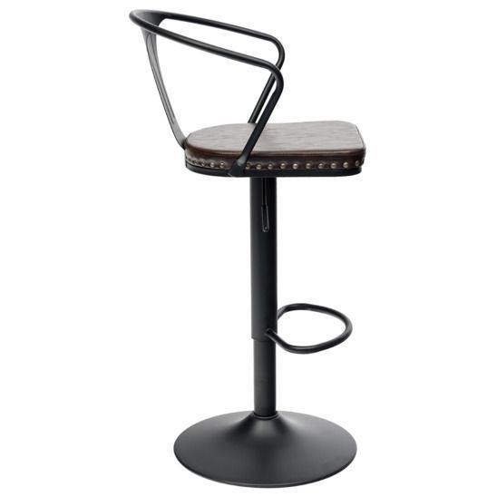 Стул Tolix Arms Soft барный Черный матовый