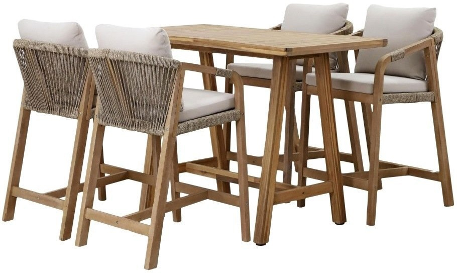 Стол деревянный барный Rimini натуральный