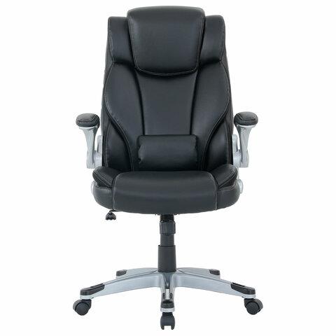 Кресло BRABIX PREMIUM "Phantom EX-553", рециклированная кожа, регулируемый подголовник, черное, 532940