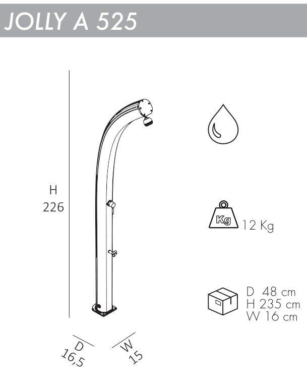 Душ уличный Jolly A 525 зеленый