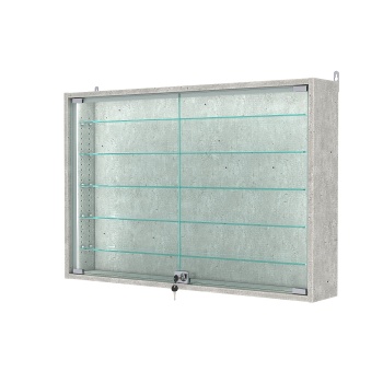 Витрина настенная с регулировочными полками №3-5А-РЕГ-П, Метрополитан Грей