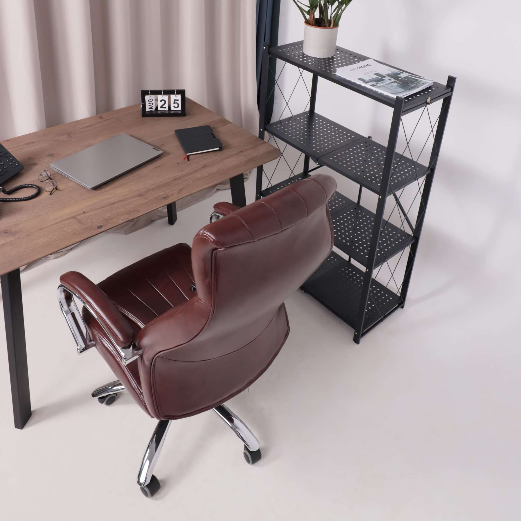 Кресло поворотное MASTIF, ECO, темно-коричневый