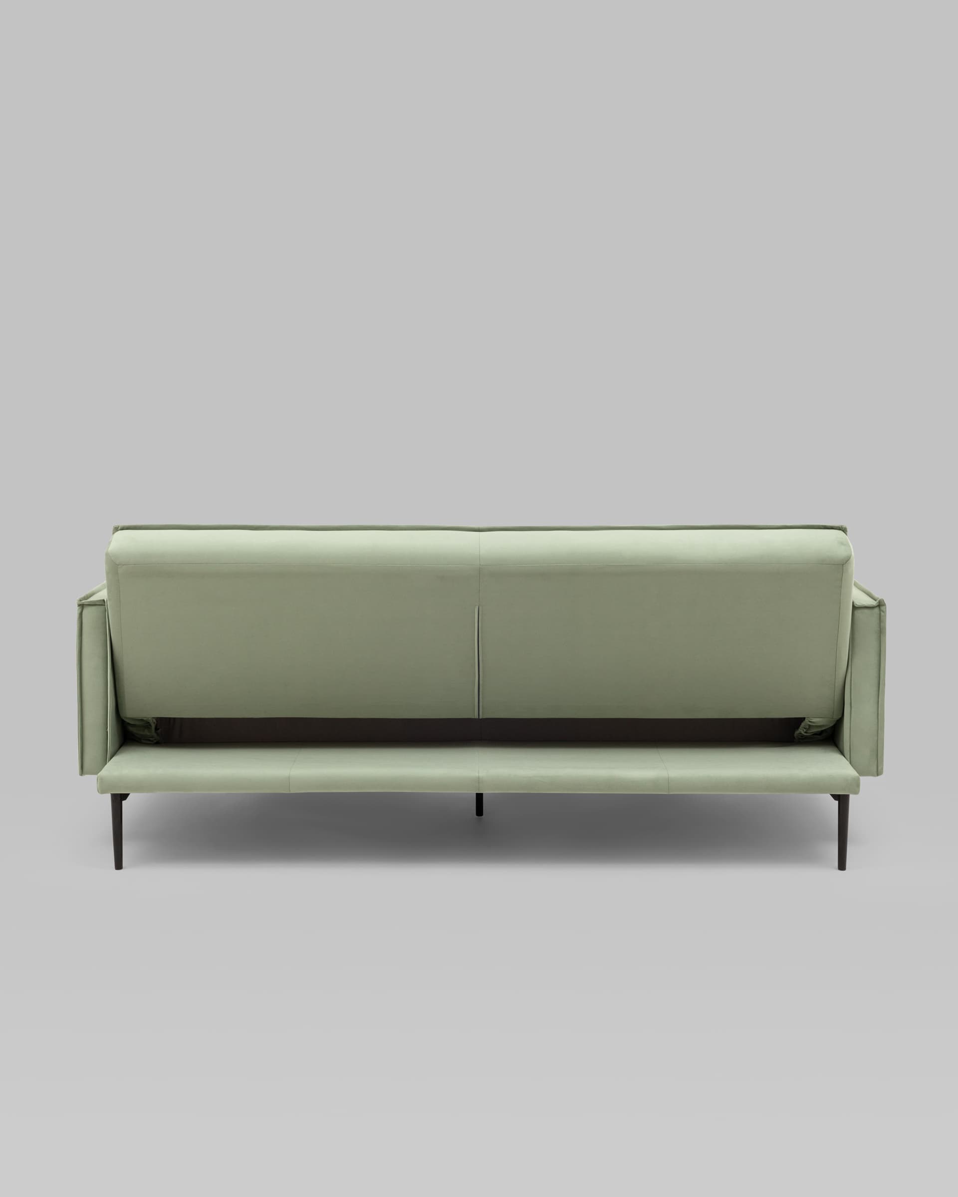 Диван прямой Кассель велюр светло-салатовый