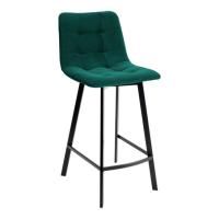 Стул полубарный Chilli-QB Square зеленый/ черный каркас