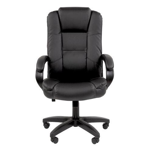 Кресло офисное Chairman CH 600 LT, экокожа, черное, 7158667