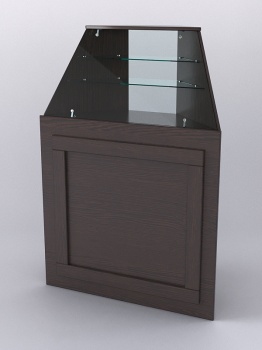 Прилавок "ОРНАМЕНТ" №6 угловой, Дуб Венге