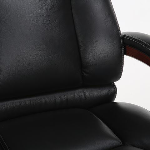Кресло из натуральной кожи BRABIX PREMIUM "Infinity EX-707", дерево, черное, 531826