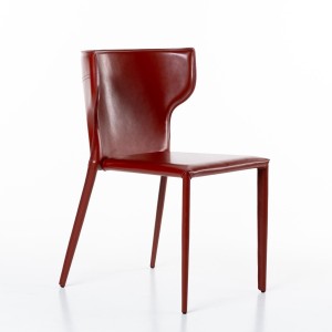 Стул Аустин, кожа ретро-красный