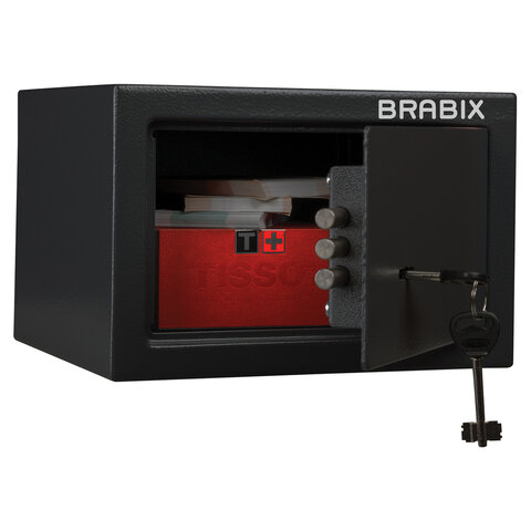 Сейф офисный (мебельный) BRABIX "SF-170KL", 170х260х230 мм, ключевой замок, 291142, S103BR210514