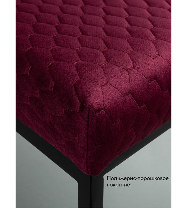 Банкетка Марсей 76-44 (бордовый/черный)