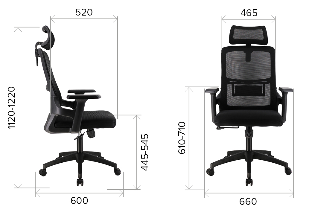 Кресло Everprof EP-530 Black Сетка Черный