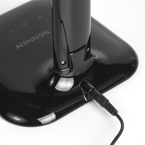 Настольная лампа / светильник SONNEN BR-888, на подставке, светодиодный, 8 Вт, черный, 236665