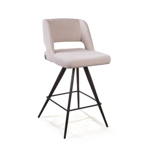 Стул полубарный Молли, ткань бежевый