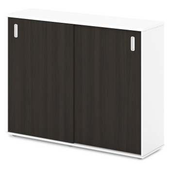 Шкаф-купе для документов средний S-69 Сентида - Sentida (Восприятие) цвет Дуб Честерфилд и Белый