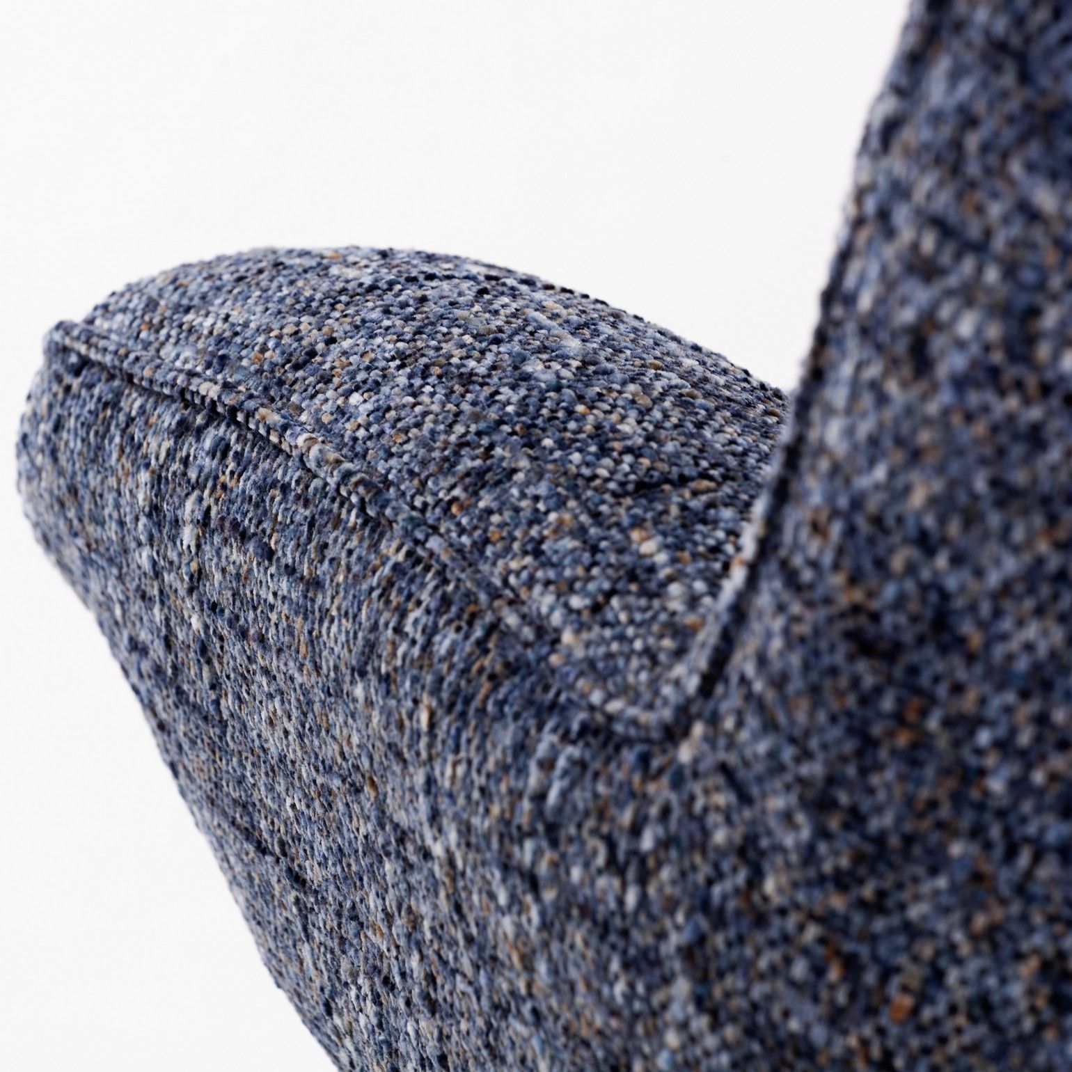 Кресло с кручением Mateo, букле биколорный синий