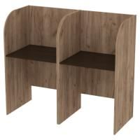 Стол оператора Дэссе 2-х местный, дуб крафт, столешницы венге