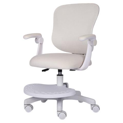 Кресло детское с подставкой для ног BRABIX "Sky MG-206", велюр, бежевое, 533156