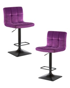 Набор 2 шт Стул барный DOBRIN DOMINIC, фиолет велюр (MJ9-58)