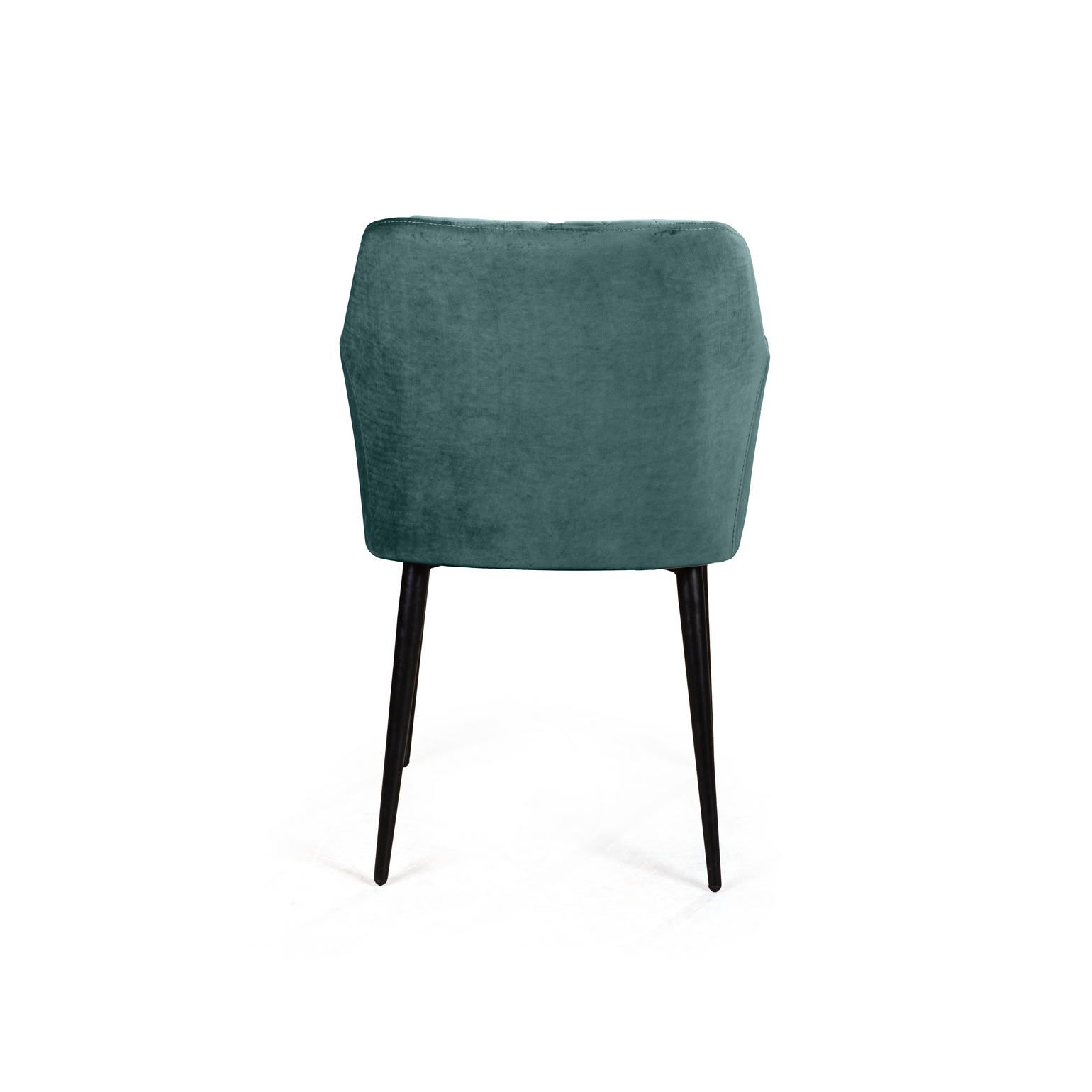 Стул с подлокотниками Роберт, бархат зелёный 19