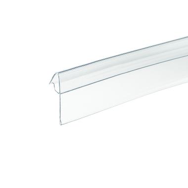 Ценникодержатель KOL39 прозрачный, 1250 мм