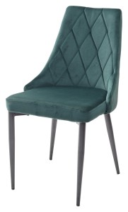 Стул NEPAL BLUVEL-78 GREEN/ серый каркас, велюр M-City