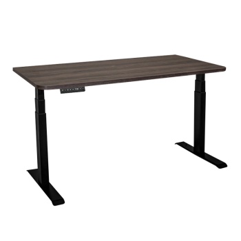 Стол с регулировкой высоты электрический LuxAlto LA-T33-2A3 черный/дуб коричневый ЛДСП 140*70*2.5