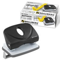 Дырокол BRAUBERG "Original", до 20 листов, черный, 222539