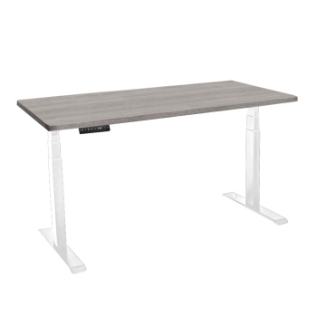 Стол с регулировкой высоты электрический LuxAlto LA-T33-2A3 белый/дуб бежево-серый ЛДСП 120*60*2.5