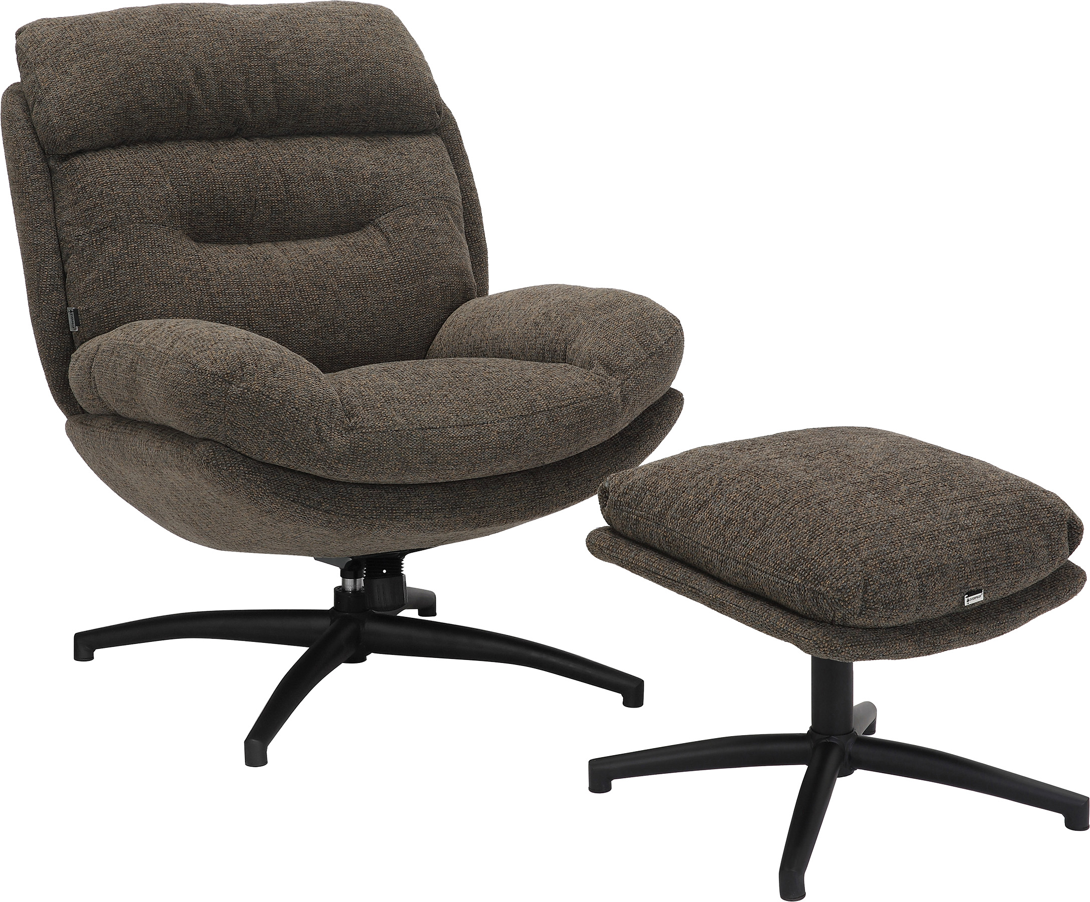 Кресло мягкое Everprof Kiwi (Киви) Ткань Темно-коричневый