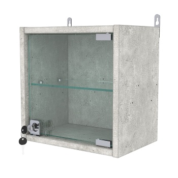 Витрина настенная "МИНИ" 30*30*20, Метрополитан Грей