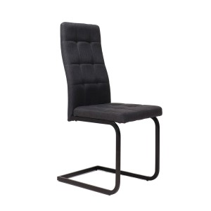 Стул OXFORD, темно-серая ткань Seattle-007/черный