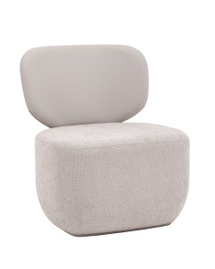 Кресло Спейс спинка экокожа, сиденье шенилл светло-серый