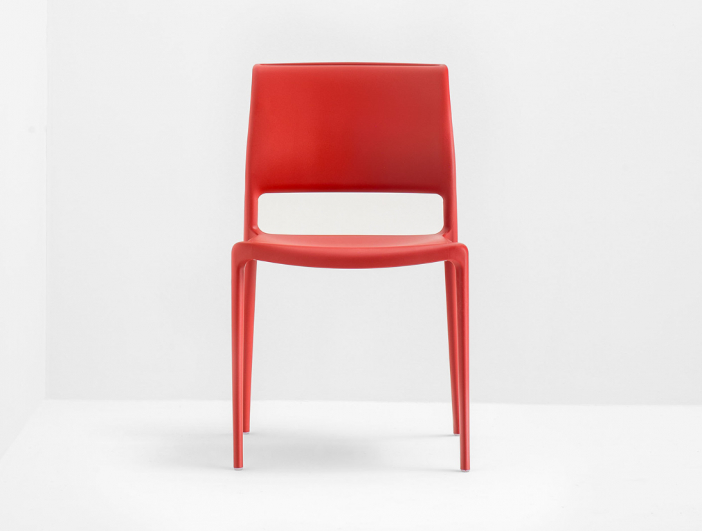 Стул пластиковый Ara красный